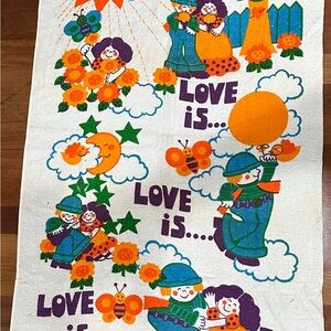 Colorful Vintage Cartoon Print towel